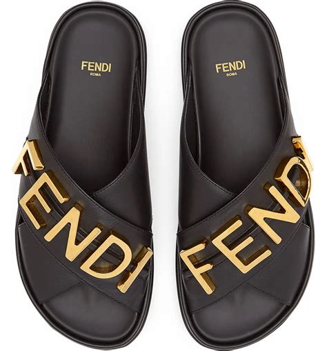 faux fendi slides|farfetch Fendi slides.